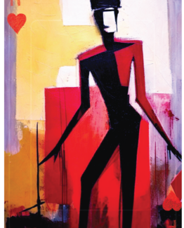Metaalprint 30x45 cm Harten Heer