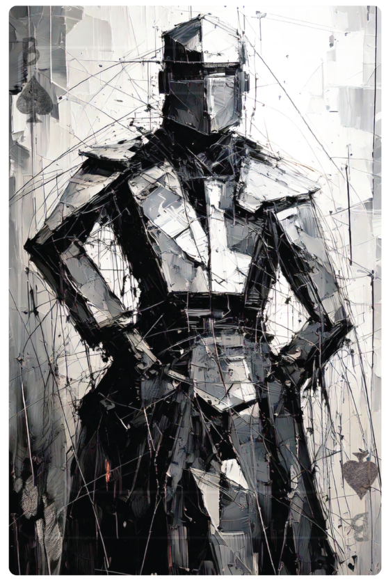 Metaalprint 30x45 cm Schoppen Boer