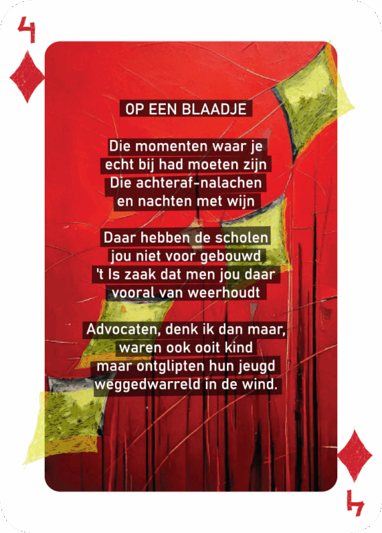 Speelkaarten deck "Als Een Ravijn Een Richting Is" | René van Densen - Image 33