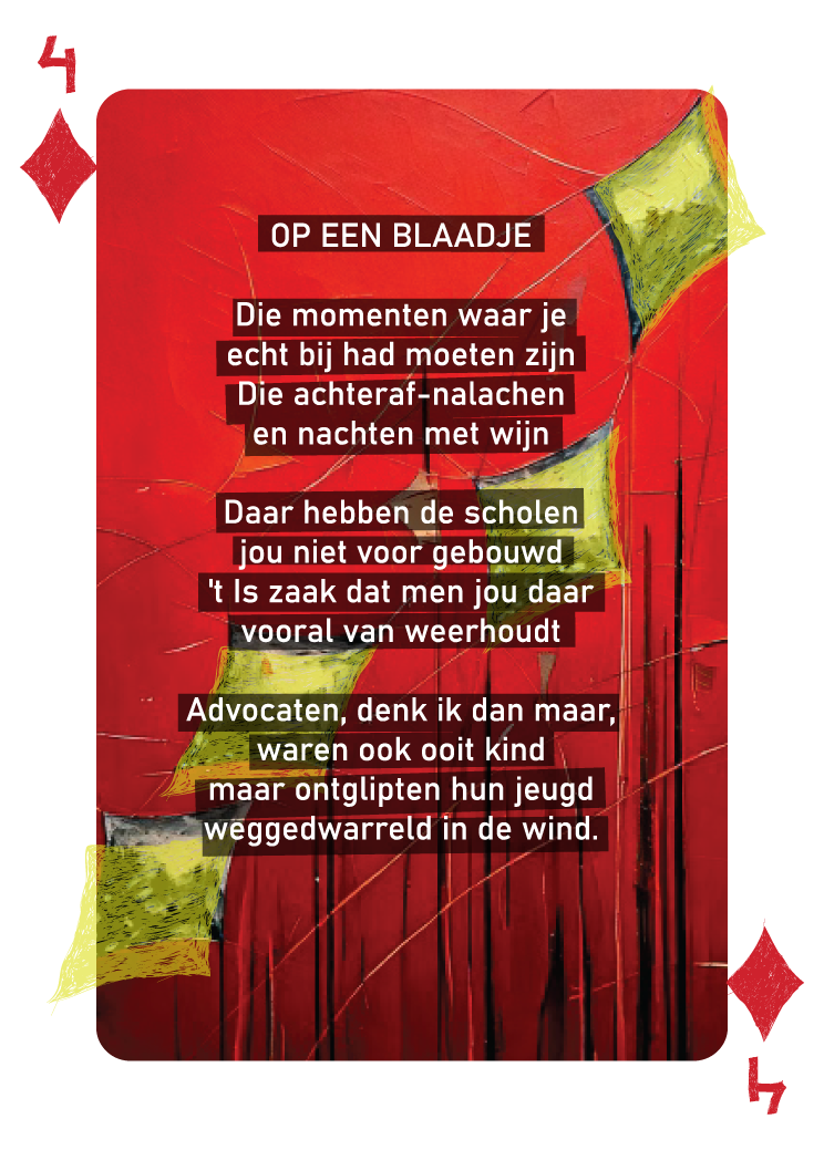 Speelkaarten deck "Als Een Ravijn Een Richting Is" | René van Densen - Image 33