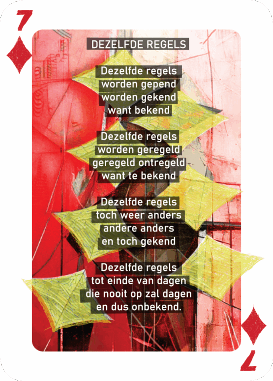 Speelkaarten deck "Als Een Ravijn Een Richting Is" | René van Densen - Image 36