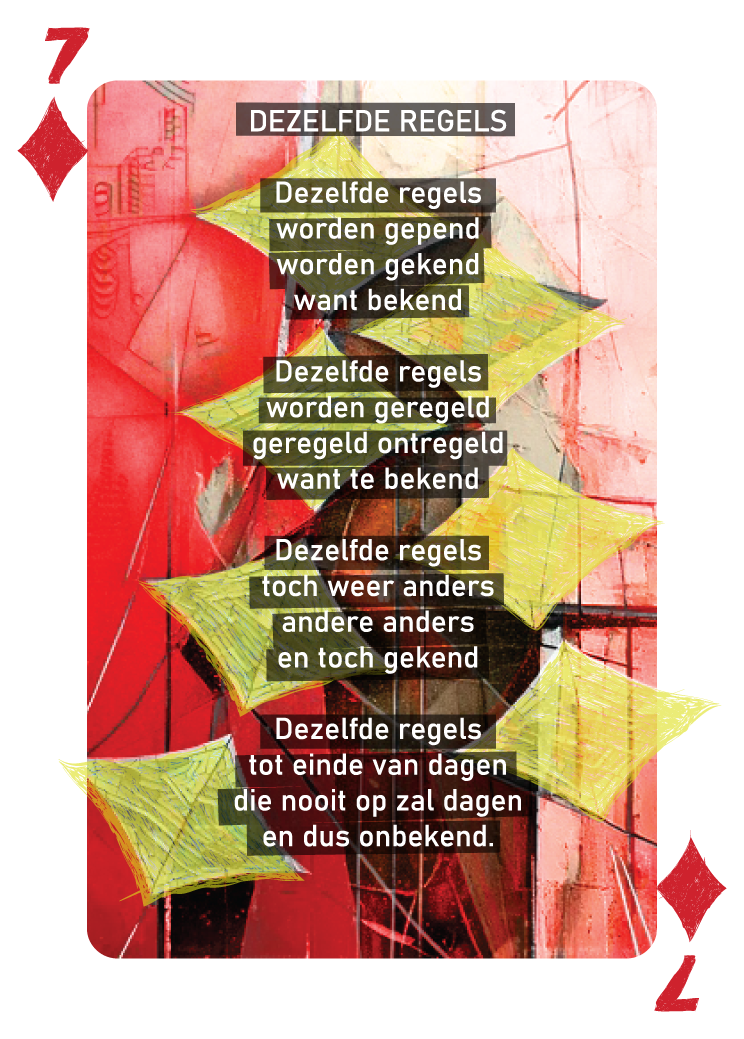 Speelkaarten deck "Als Een Ravijn Een Richting Is" | René van Densen - Image 36