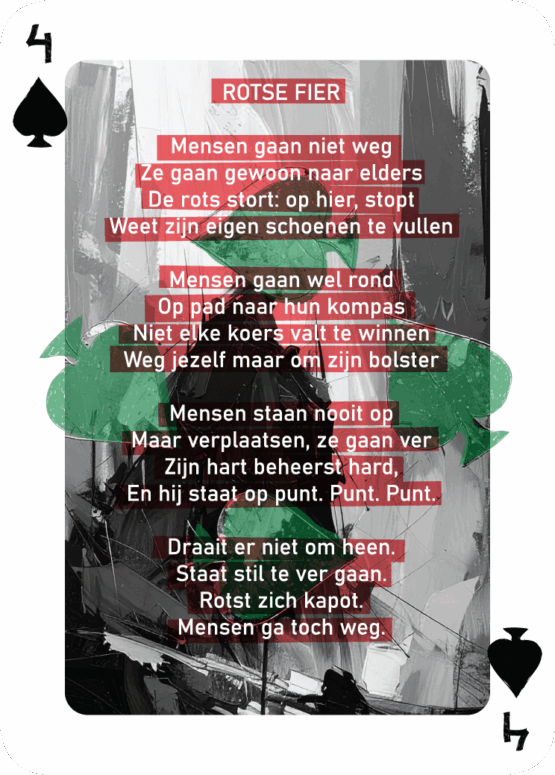 Speelkaarten deck "Als Een Ravijn Een Richting Is" | René van Densen - Image 46