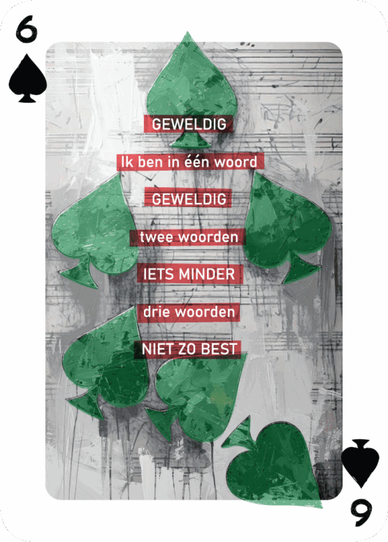 Speelkaarten deck "Als Een Ravijn Een Richting Is" | René van Densen - Image 48